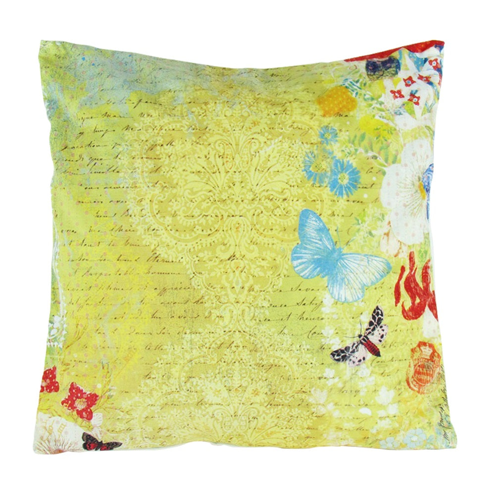 Printed Postcard Decorative Pillow 17"X17"-zoom-1