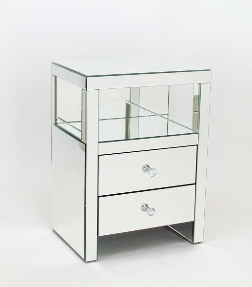 36" Inch Beveled Mirror Pedestal-zoom-1