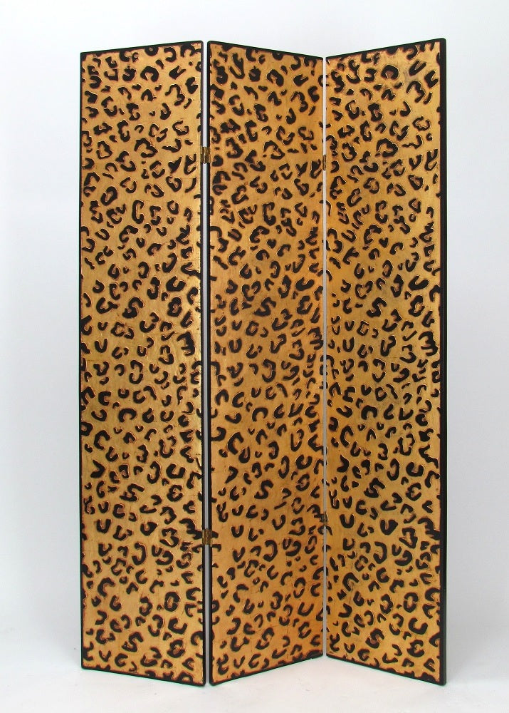 Cheetah Look Brown Room Divider-zoom-