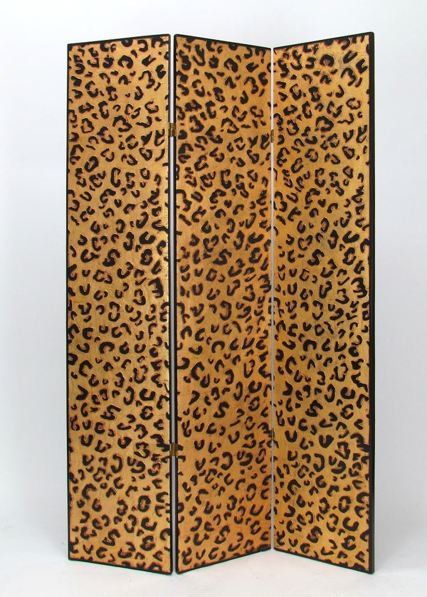 Cheetah Look Brown Room Divider