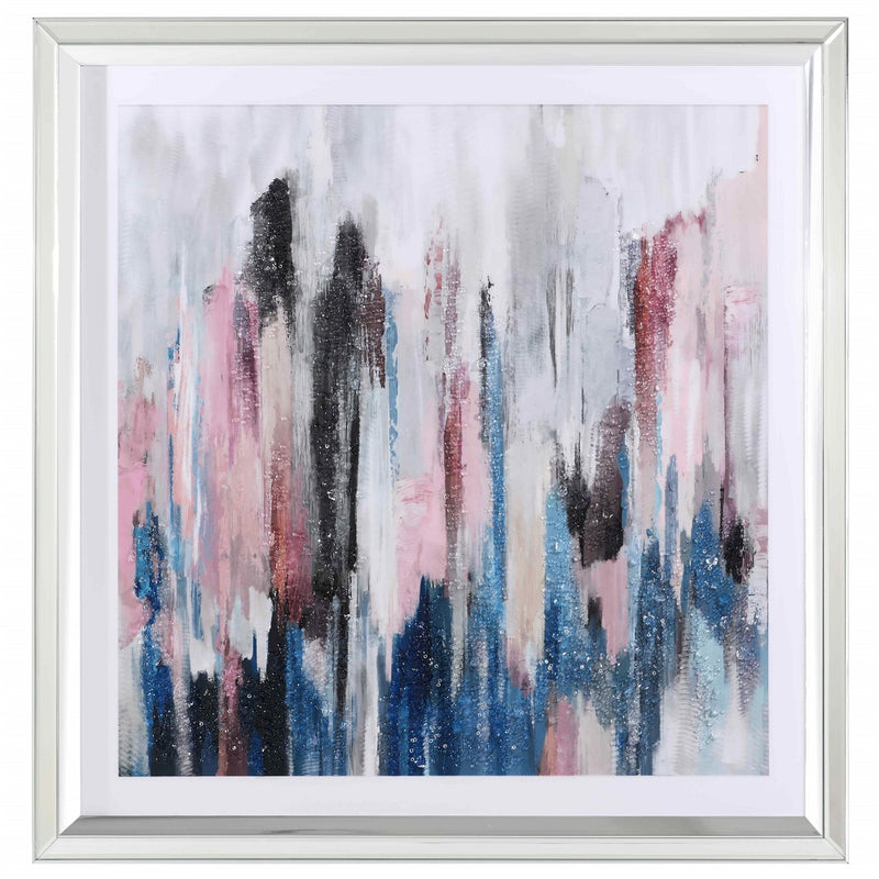 3D Painting Multi Color Framed Wall Art-zoom-