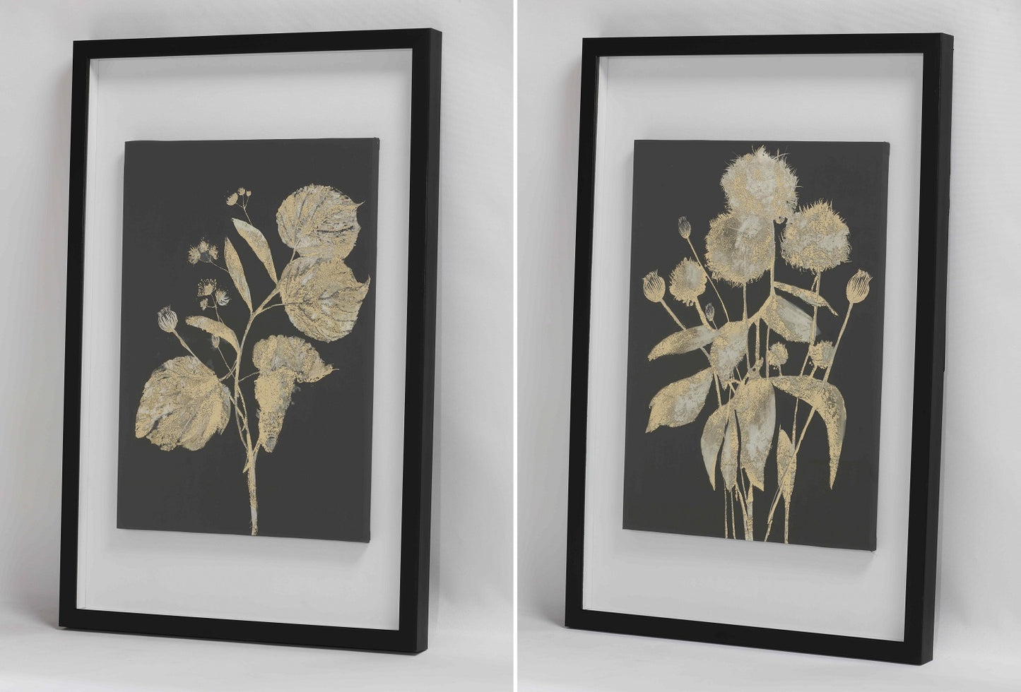 Gold Botanical Floral Framed Wall Art