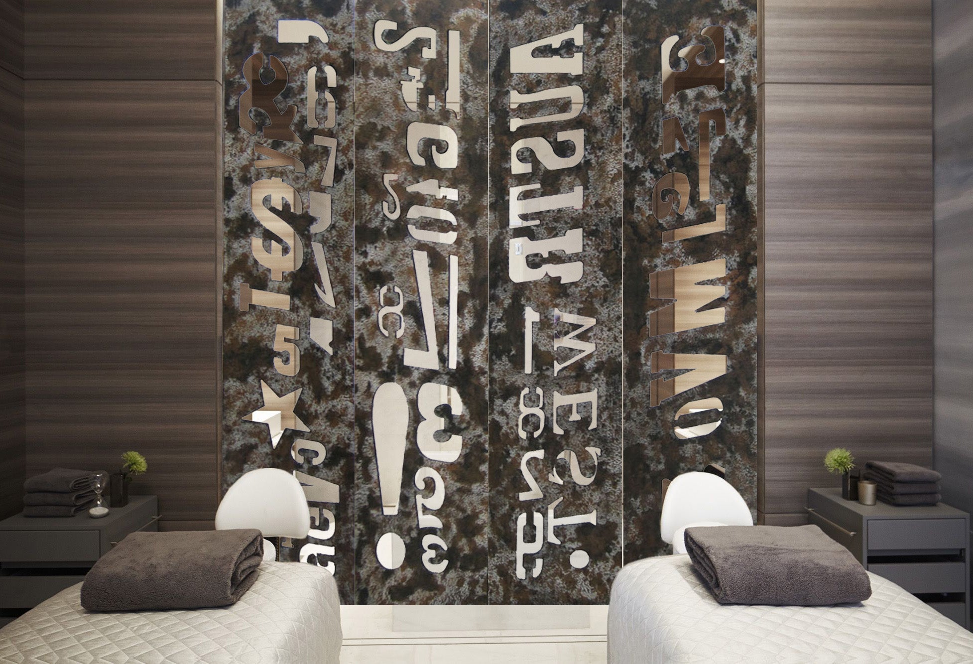 Screen Gems Distressed Wooden Screen-zoom-1