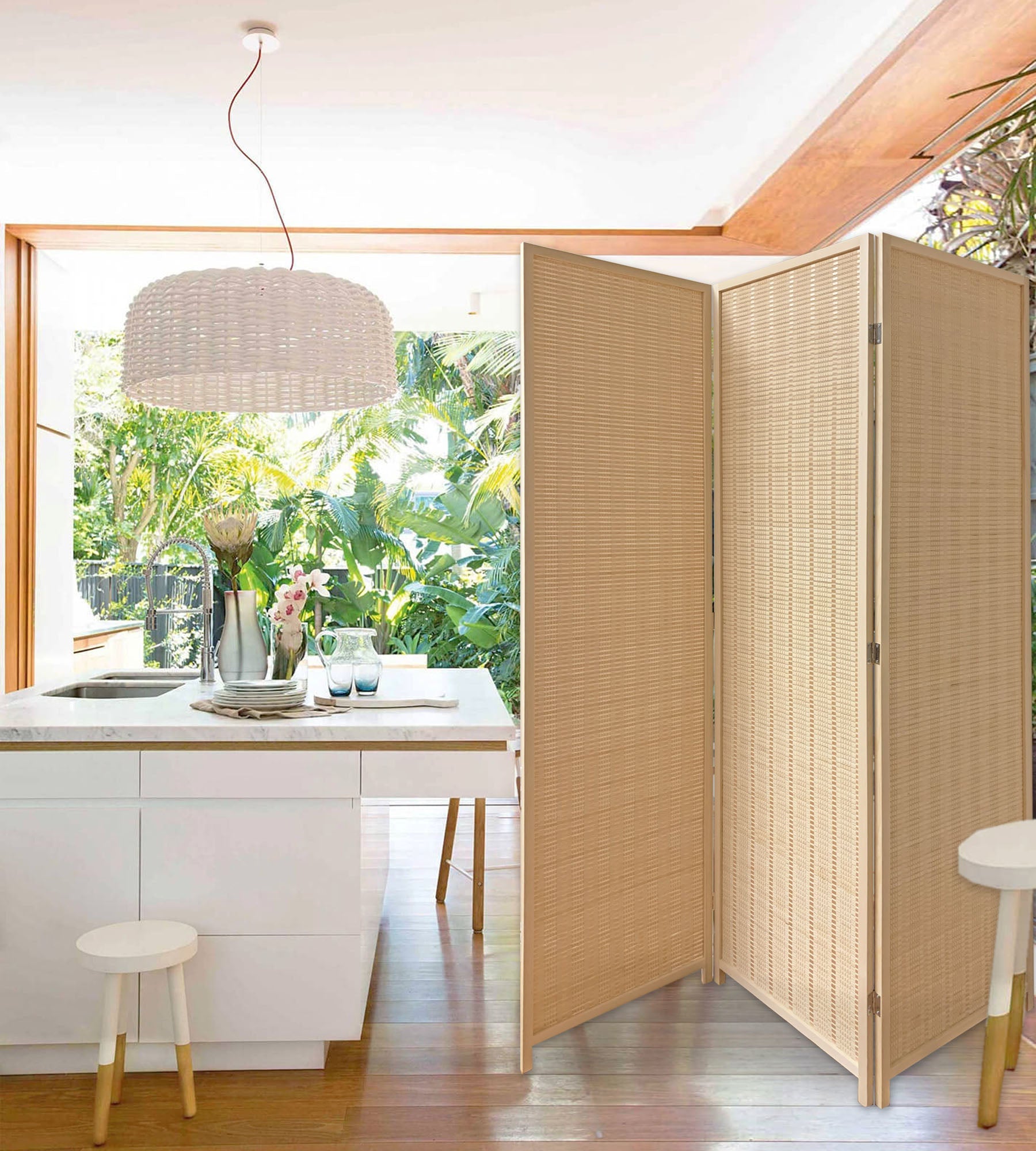 Screen Gems Bamboo Kyoto Screen 3-Panel-zoom-1
