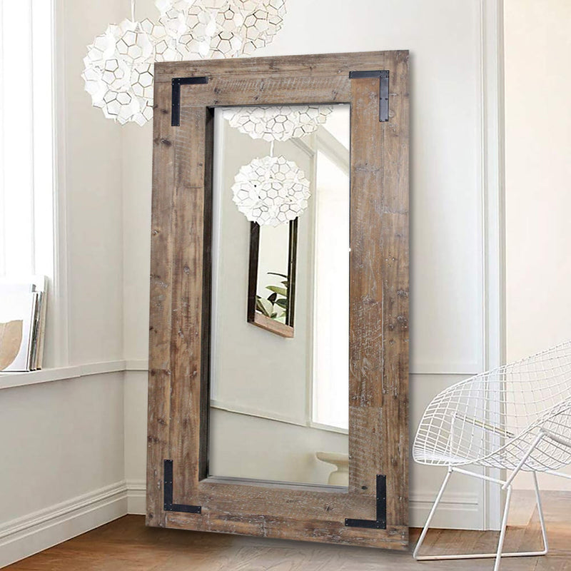 Screen Gems Kent Leaning Wood Mirror-zoom-