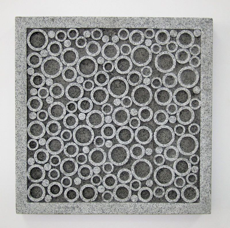 Sandstone Square Bubble Design Wall Art-zoom-