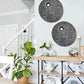 Sandstone Ribbed Round Wall Decor Top Hole