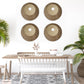 Round Double Layer Ribbed Wall Plaque 14" X 2"