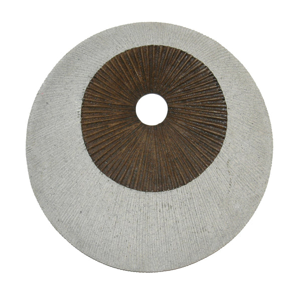 Round Double Layer Wall Decor Ribbed Finish 19 X 2.56