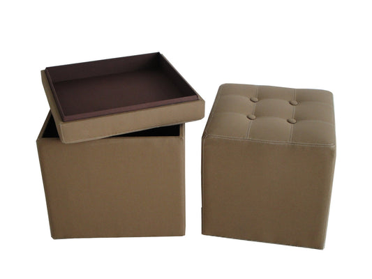 Valencia Canvas Ottoman With Storage