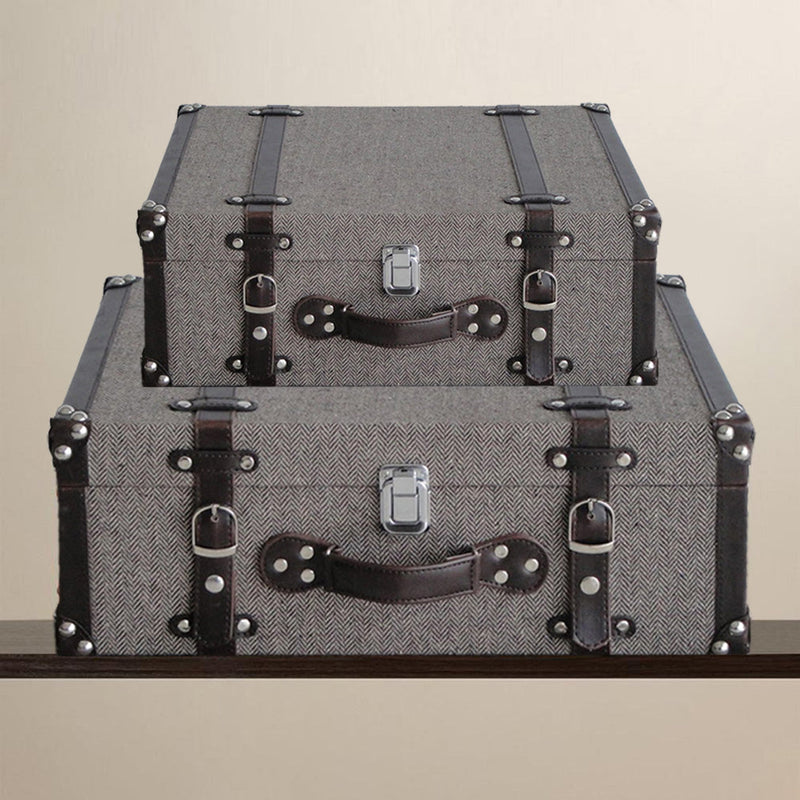 Mandalay Tweed Suitcases-zoom-
