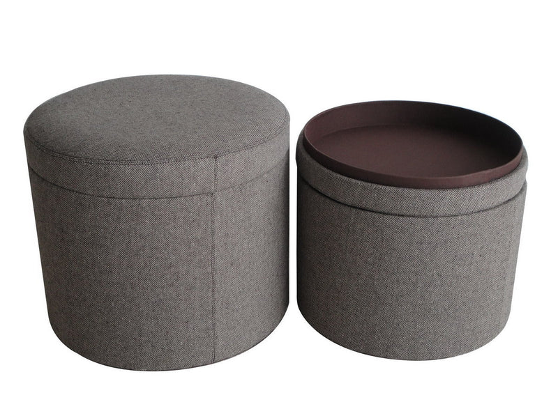 Mandalay Tweed Storage Ottomans-zoom-