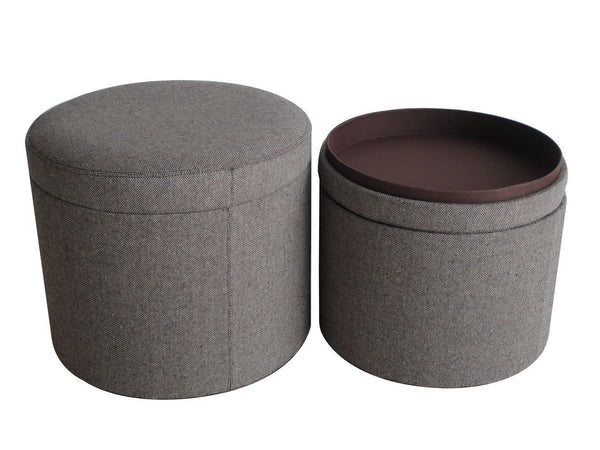 Mandalay Tweed Storage Ottomans