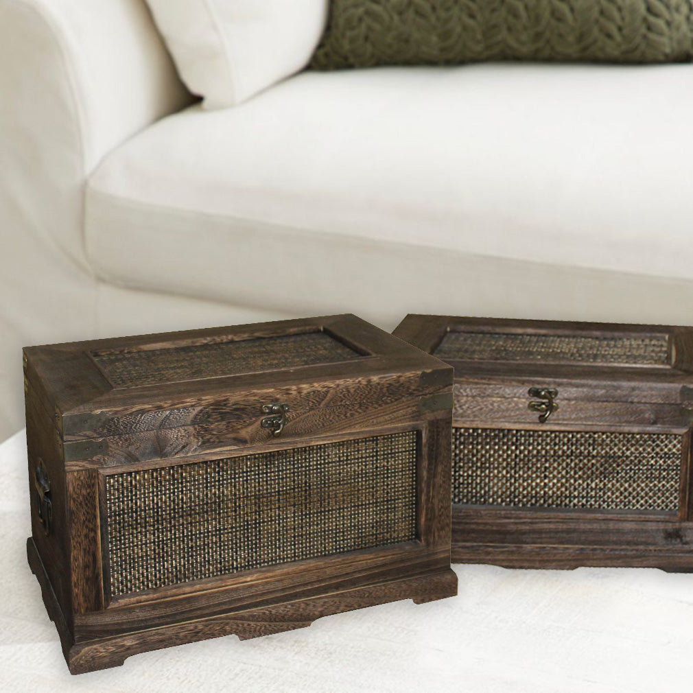 S/2 Wooden Storage Box