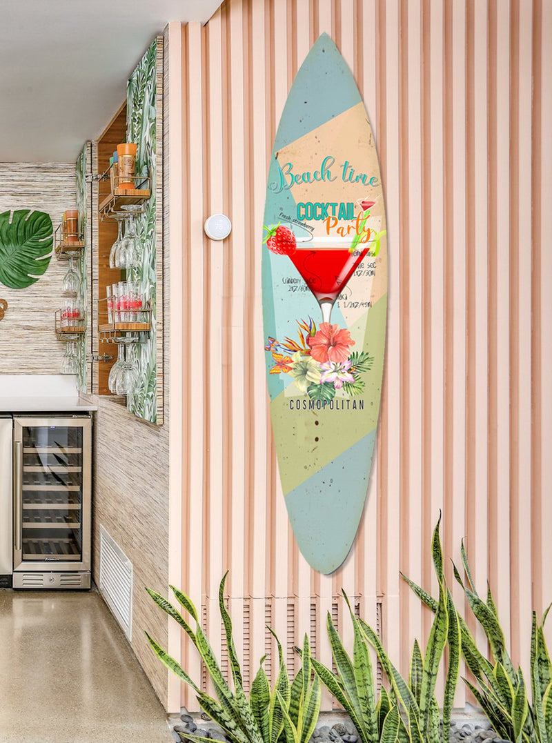 Screen Gems Cocktail Surfboard Wall Art-zoom-