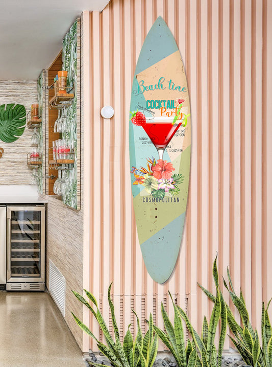 Screen Gems Cocktail Surfboard Wall Art