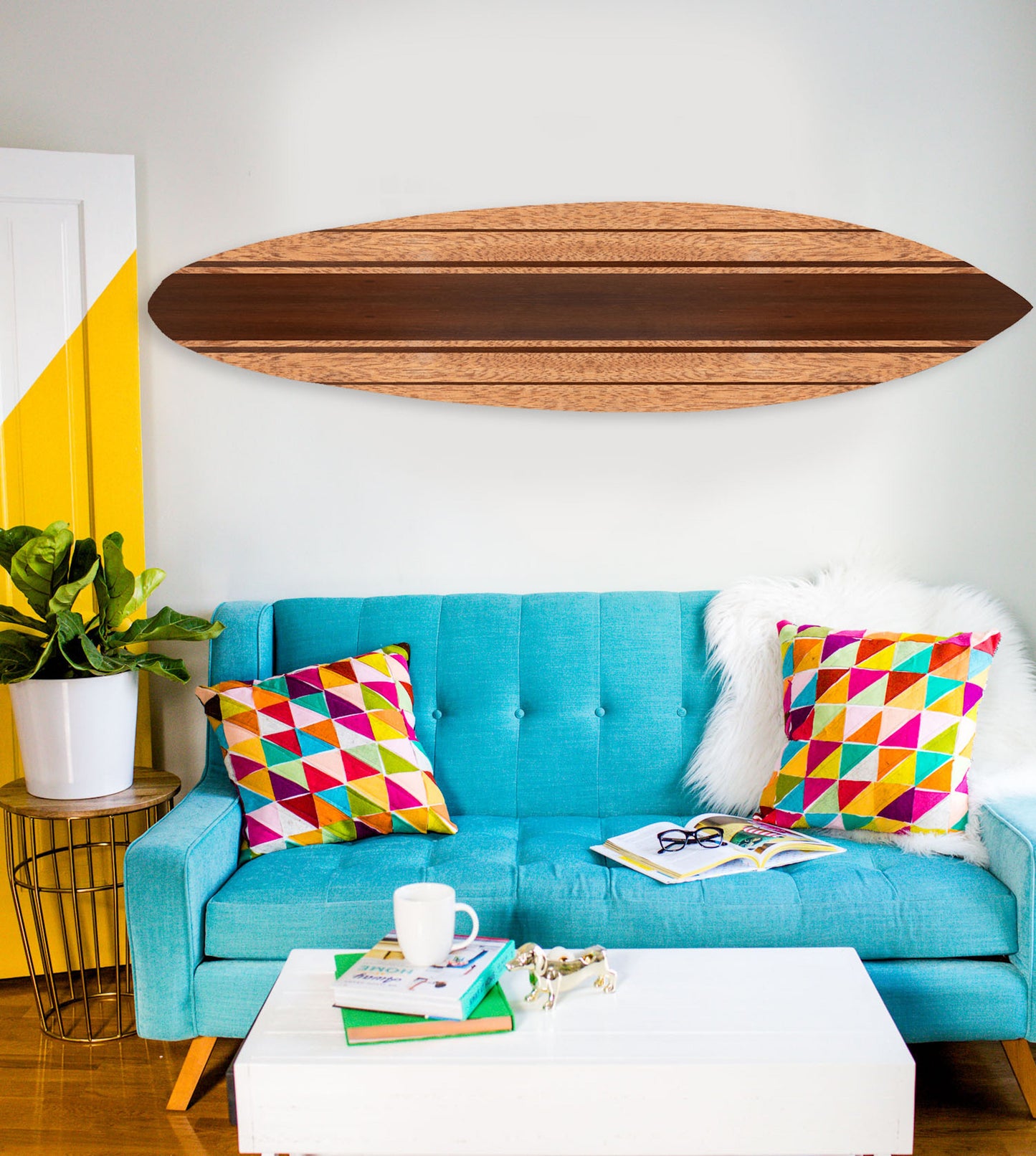 Screen Gems Wipe Out Surfboard Wall Art