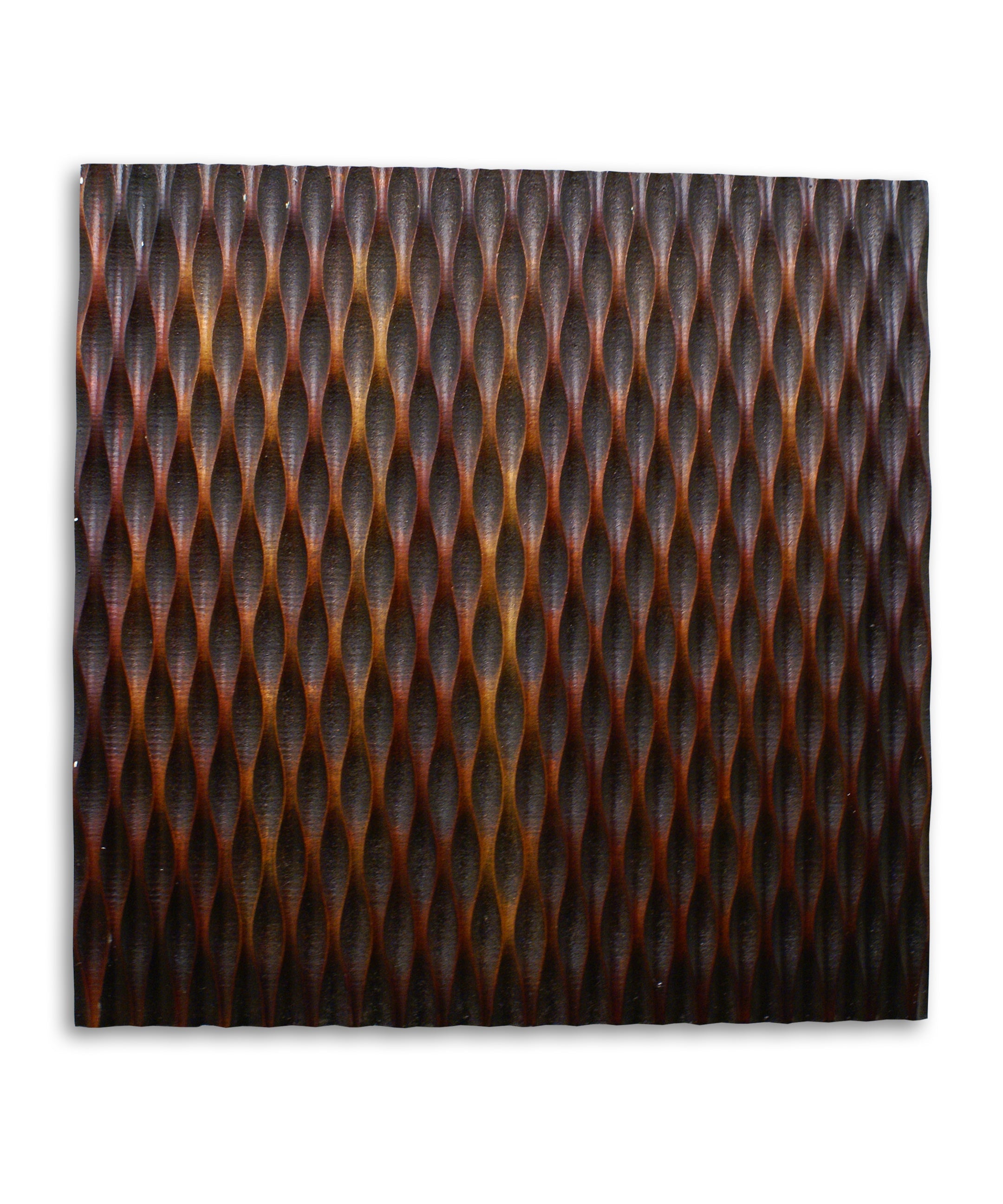Metallic Ridge Brown Wall Art-zoom-1