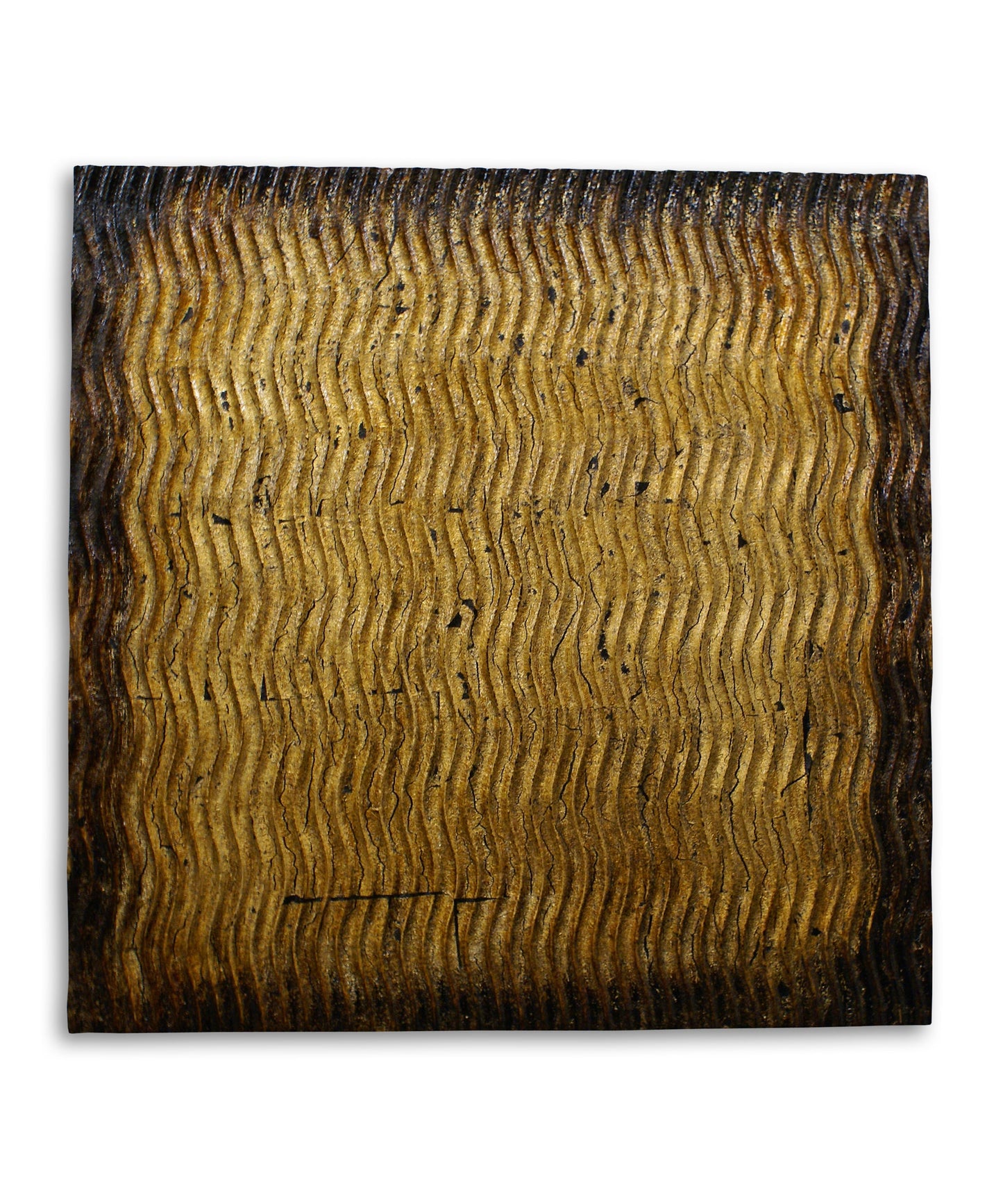 Metallic S Pattern Brown Wall Art