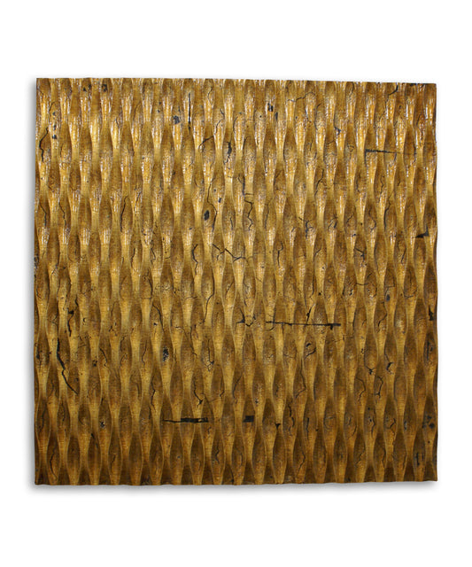 Metallic Ridge Gold Wall Art