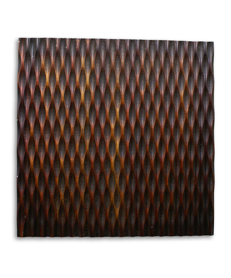 Metallic Ridge Brown Wall Art-zoom-